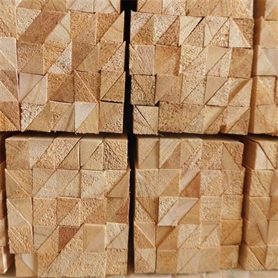 Tira triangular de fusta de Paulownia